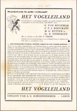 Aanprijzing Het Vogeleiland