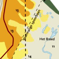 Kaartje Ten westen van Het Breed