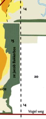 Kaartje De bestrate hoofdweg naar het westen