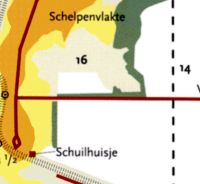 Kaartje De zuidelijke toegang tot De Beer
